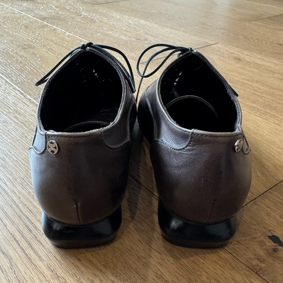 Capezzani Made In Italy Pointed Toe Oxford Flats - Size EU 38 - Brown - Picture 4 of 9